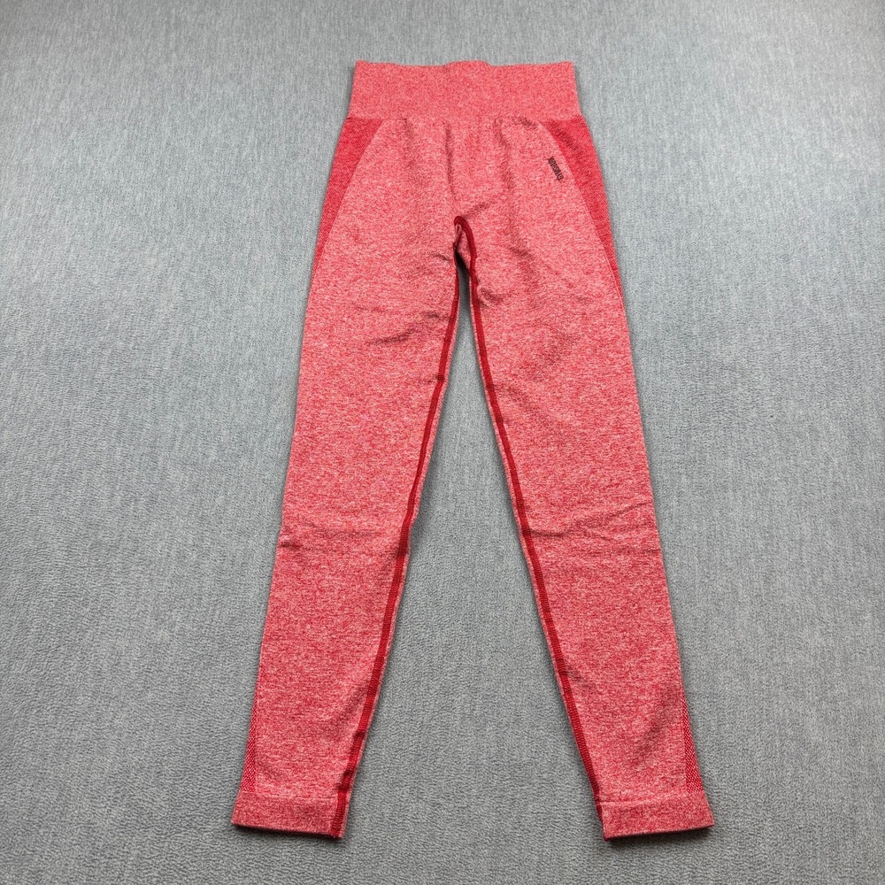 Gymshark Leggings Womens Small Pink Flex High Waisted Seamless 25" Gym Workout